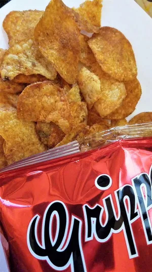 Grippo's BBQ Potato Chips | 8 Ounce Bag (Pack of 3) | Spicy Chips | By GreenZep