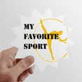 thumbnail image 1 of Equilibrado como deportes Fitness Gimnasia artistica Calcomanías solares de vinilo, 1 of 3