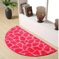 thumbnail image 2 of Furnishmyplace Giraffe Girly Giraffe Area Rug for Living Room, Dining Room, Kids 24" x 48" Half Round, 2 of 5