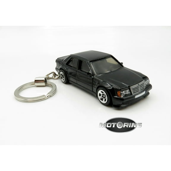 Mercedes Benz 500E Black Car Rare Novelty Keychain 1:64 Diecast