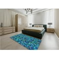 thumbnail image 4 of Ahgly Company Indoor Rectangle Patterned Dark Turquoise Green Area Rugs, 7' x 10', 4 of 6
