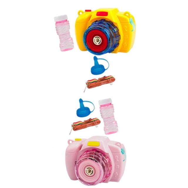 2x de Burbujas de Jabón Juego de Juguetes para Soplar Burbujas Juguetes Lindos para Niños Baoblaze Soplador de burbujas de cámara
