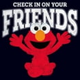 thumbnail image 2 of Women's Sesame Street Check In On Your Friends Cute Elmo Graphic T-Shirt, 2 of 4