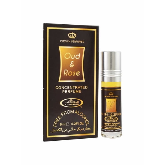 Al-Rehab Oud Rose Concentrated Perfume Oil 0.2oz