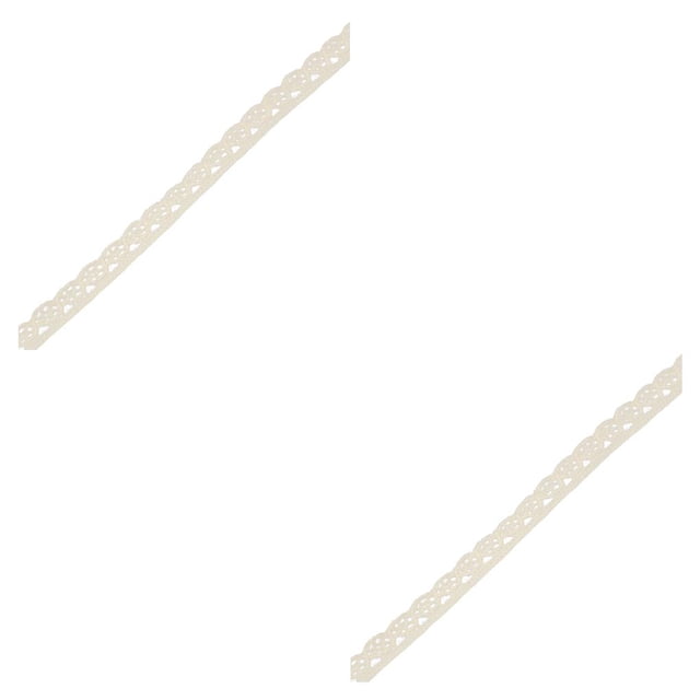 relayinert 1 Roll Lace Craft Ribbon Exquisite Useful Cotton Charming Sewing Accessory Clothes Supplies Delicate Lace Trim Type2 2Set