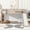 Natural, variant on Leumius Twin Low Loft Bed with Slide, Ladder, Safety Guardrails, Rubber Wood Twin Loft Bed for Boys Girls Grey