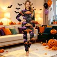 thumbnail image 4 of Matching Family Halloween Pajamas Set - 2026 Cute Ghost & Pumpkin Print Two-Piece Sleepwear Pjs - Family Matching Pajamas Soft Holiday Loungewear Halloween Matching Pajamas for Family, 4 of 6