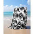 thumbnail image 4 of Gray Boho Beach Towels Oversized Super Absorbent, Southwestern Ethnic Aztec Retro Geometric Lightweight Bath Towel Quick Dry Sets For Bathroom/Pool/Rv Camping/Beach Play/Gym Room/Picnic 31"x62", 4 of 8