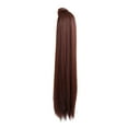 thumbnail image 1 of Extensión de cabello de 26 pulgadas jinwen peinado envolvente marron oscuro, 1 of 8