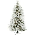 thumbnail image 3 of Fraser Hill Farm 4-Ft. Flocked Snowy Pine Christmas Tree with Warm White LED Lights, FFSN040-5SN, 3 of 9