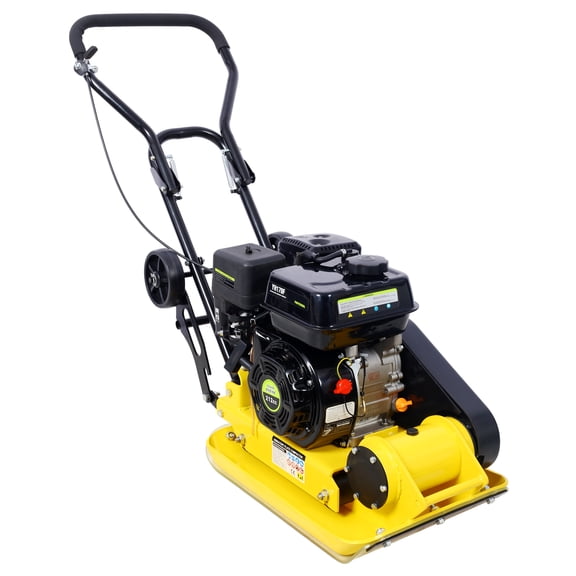 7.0HP 5500VPM MAX Gas Vibration Compaction Force 20 x 14 inch Plate Compactor w/Built-in Wheel,EPA compliant