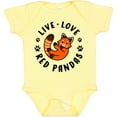 thumbnail image 3 of Inktastic Live Love Red Pandas Boys or Girls Baby Bodysuit, 3 of 5