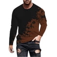 thumbnail image 2 of Blusas y camisas de manga larga y cuello redondo para hombre, camisetas informales con estampado de cuello redondo, blusas de manga corta para hombre, 2 of 5