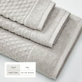 thumbnail image 4 of Great Bay Home Quick Dry Diamond Waffle 6 Piece Hand Towel Set, Light Grey, 4 of 7
