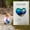 Blue, variant on Clearance Decorative Stones under $5,Glass Beach Pocket Heart Natural Heart Sea Fused Handmade Ocean Glass Heart Ornament Mini Cute Beach Glass Hug Heart Shaped Crafts Souvenir For Women Men