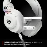 SteelSeries Arctis Nova 5 Wireless Multi-System Gaming Headset for PC, Switch and Mobile - White