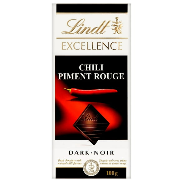 Chocolat noir Lindt EXCELLENCE Piment rouge&nbsp;– Barre (100&nbsp;g) 100 g