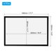 thumbnail image 2 of Soporte de señal magnético Uxcell A3, paquete de 4, marco de exhibición magnético autoadhesivo para refrigerador, negro, 2 of 7