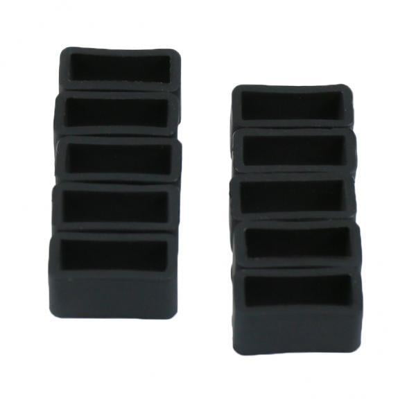 2X10pcs Silicona Reloj Banda Reloj Banda Reloj Soporte para teléfono 22MM 22 Yuyangstore Ver bucles de repuesto