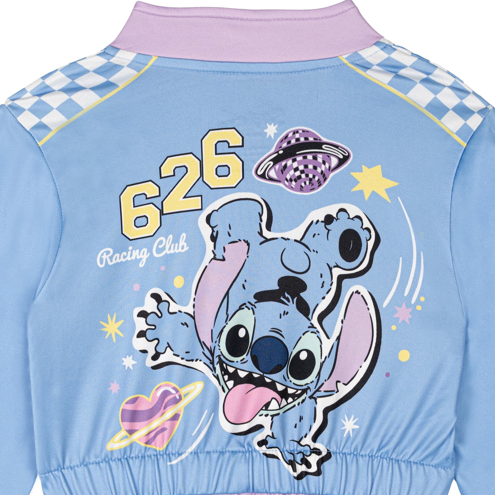 Disney Lilo & Stitch Angel Racing Zip Up Coverall Colorblock Toddler to Big Kid
