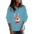 thumbnail image 1 of Moda Mujer Casual Fleece Cremallera Cuello alto Sudadera con capucha suelta Fridja ghj987+7076, 1 of 4