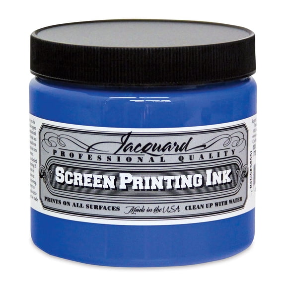 Jacquard Screen Printing Ink - Opaque Blue, 16 oz