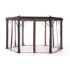 Sunjoy Original Manufacturer Universal Mosquito Netting For Hexagonal Gazebo 14X12 Ft D-GZ842PCO-MN