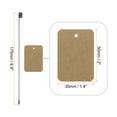 thumbnail image 2 of Unique Bargains Price Tags and Hang Tag String Clothing Tag, 2'x1.4' Brown String Tags for Clothes, Retail Store 200 Set, 2 of 7