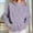 004 Purple, variant on Women's Casual Hoodies Long Sleeve Sweatshirts Cowl Neck Hooded Pullover Front Pleat Top with Pockets Striped/Print