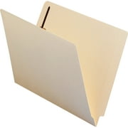 Smead End Tab Fastener File Folder, Shelf-Master Reinforced Straight-Cut Tab, 1 Fastener, Letter Size, Manila, 50 per Box (34110)
