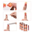 thumbnail image 3 of Anime-Inspired Full Nail Stickers Set - 7 Sizes, 3 Sheets of B-Style "Butterfly Shinobu" Designs with 1 Nail File Included - Japanese Manga Nails Decals for Creative Manicure Art, 3 of 6
