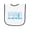 White and Navy, variant on Inktastic My First Easter Blue Easter Bunnies Baby Terry Cloth Bib