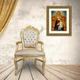 thumbnail image 3 of Rosselli, Cosimo 15x18 Gold Ornate Wood Framed with Double Matting Museum Art Print Titled - Madonna and Child with Cherubim, 3 of 4