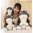 thumbnail image 4 of Cute Cat Plush Toy Cinderella's Cat Lucifer Plush Doll Fun Anime Cat Filled Animal Plush Throw Pillow, Birthday for Boys and Girls,11.8in, 4 of 4