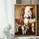 thumbnail image 5 of Vaca madre e hijo pintura al óleo por números lienzo DIY pintado a mano pared arte manualidades Tmvgtek decoración de arte en el hogar, 5 of 9