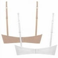 thumbnail image 2 of DKNY Ladies' Seamless Sports Bralette 2-Pack, White/Sand Small, 2 of 3