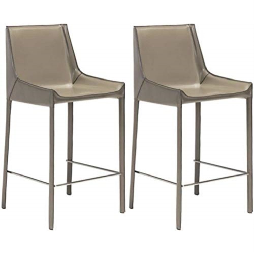 Zuo Modern 100646 Fashion 18" Wide Metal Frame Bar Stools