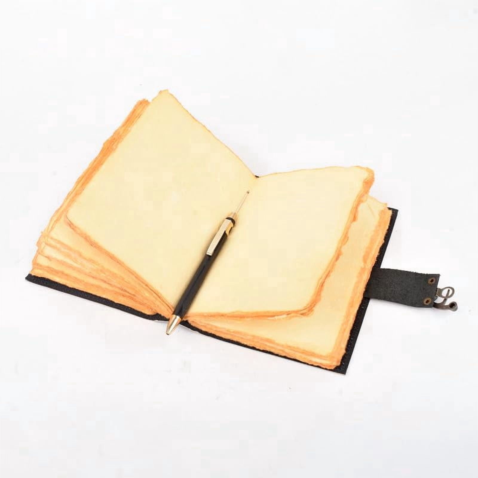 Vintage Leather Printed Lock Diary Notebook – 5 x 7 Inch, 160 Pages, Unruled Journal for Writing & Gifting