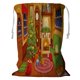 thumbnail image 1 of Bolsa de lavandería con cordón ABPHQTO Navidad Sala de estar Sofá Chimenea 45x60 cm, 1 of 3
