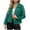 Green Coat for Women, variant on jtjvou Women's Classic Notched Lapel Asymmetric Zip Motorcycle Faux Suede Leather Jacket Red XXL