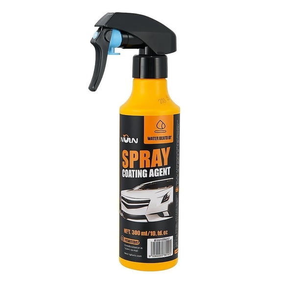 NUAN 300ml Car Coating Spray Kit, Nano Hydrophobic Ceramic Coating, Easy-to-Spray Auto Paint Protection, Includes Microfiber Cloth for Vehicle Shine & Protection