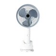thumbnail image 2 of Ventilador con clip Pequeño ventilador de escritorio Portátil Silencioso 3 velocidades ajustables Ventilador personal Ventilador de mano para acampar Gris Macarena Ventilador de clip, 2 of 7