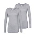 thumbnail image 1 of Adar Underscrub Tee 2 Pack pour Femmes - Manches Longues Ajusté Underscrubs, 1 of 5