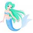 thumbnail image 2 of Beautiful Mermaid Wall Mural Decal Sticker, Wallmonkeys Peel & Stick Vinyl Graphic (24 in H x 24 in W), 2 of 4