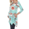 thumbnail image 2 of White Mark Women's Maternity Floral Printed Tunic Top, 2 of 5