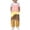 P161 Light Pink, variant on Tfken Girls Overalls Sleeveless Summer Comfy Casual Graphic Jumpsuit With Pockets Daily Wear Soft Children Trendy Clothes Size 5-6 Years Pink