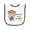 White and Black, variant on Inktastic Mommy's Little Monkey Baby Terry Cloth Bib