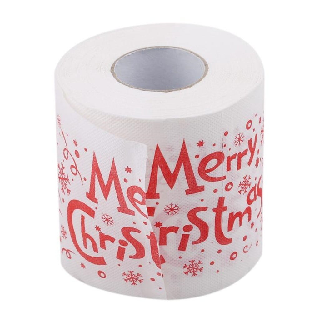 Giyblacko Dish Towels Microfiber Cleaning Cloths Christmas pattern color toilet paper Santa Christmas tree printed tissue