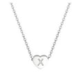 thumbnail image 1 of Kcodviy 26 initial Heart Shape Necklace for Mom Alphabet Necklace for Women Pendants for Necklaces for Women A Heart initial Necklace Z 26 Alphabet initial Silver Necklaces for Women, 1 of 5
