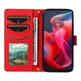 thumbnail image 3 of Motorola MOTO G34 Phone Case , Wallet Flip Cover Adjustable Crossbody Lanyard Magnetic Card Slots, 3 of 5